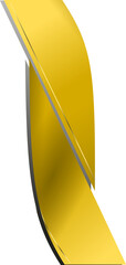 Abstract Golden Ribbon for elegant certificate border