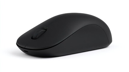 Black wireless computer mouse