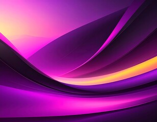 Vibrant Abstract Purple and Orange Wave Background.
