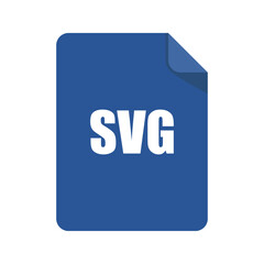 Blue file icon with white text svg file icon document