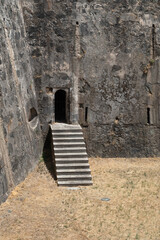 Exterior detail of 1700s fortification
