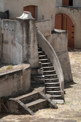 Exterior detail of 1700s fortification
