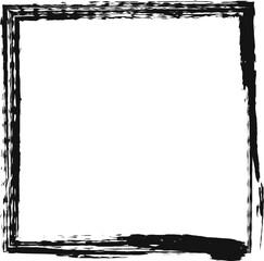 Frame grunge hand drawing border element