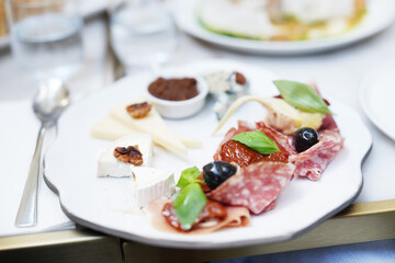 Plate of appetizers