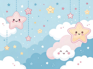 seamless pattern with baby toys