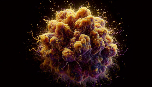 A biohazard abstraction, Ai generated image