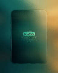 vintage grainy glass morphism textured gradient dark green background