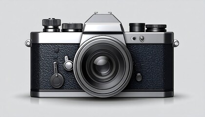3D rendered vintage camera