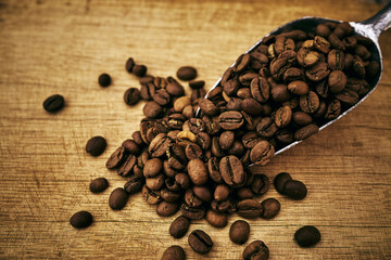 Coffee beans scoop
