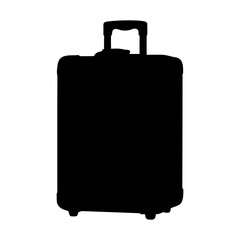 Find the best luggage suitcase travel bag rolling suitcase carry on baggage silhouette image