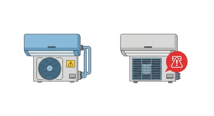 Air conditioner units illustration