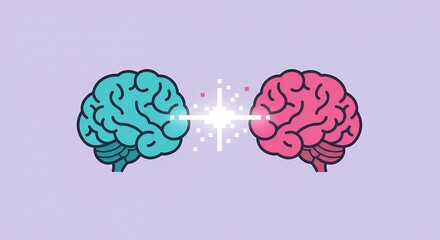 Two brains connecting