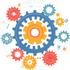 abstract background with gears