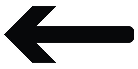 Black long isolated vector arrow icon on white background. Simple pointing illustration arrows on white page. Graphical long line arrow icon set on isolated page. EPS 10. 