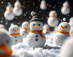 The Frozen Swarm of Tiny Snowmen, Hyper-realistic