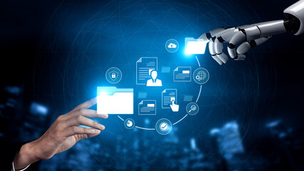 AI supports digital document management with secure file access, user control, and efficient workflow, helping administrators and teams organize and protect digital content Vouch