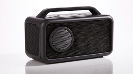 Obraz premium Portable black speaker