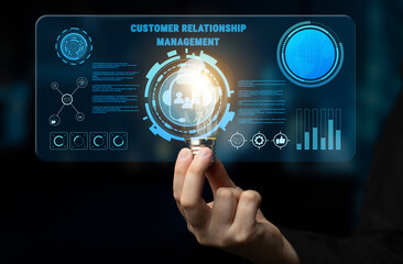 Customer Relationship Management (CRM) system for business. A platform to manage customer interactions, support services, and improve satisfaction. Motif