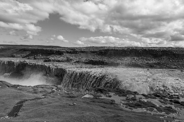 The waterfall Dettifoss in Iceland