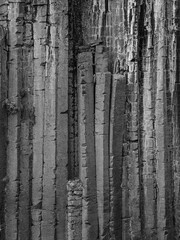 basalt rock formation of canyon Studlagil  in Iceland
