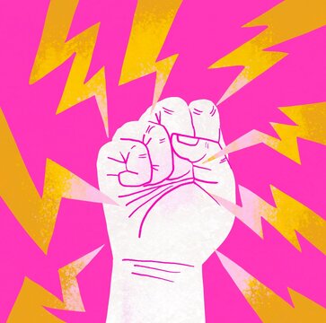 concept illustration of human power