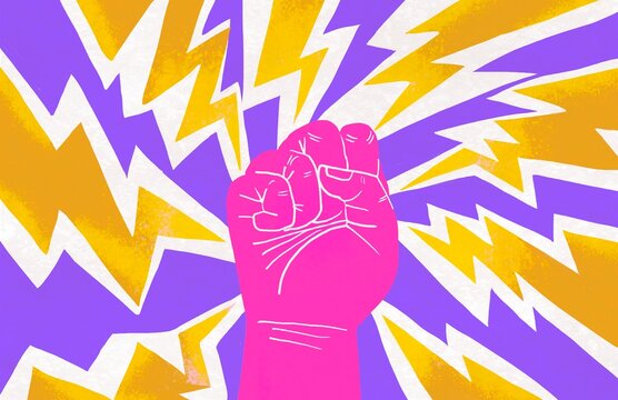 concept illustration of human power
