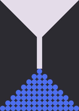 Concept art with geometric funnel