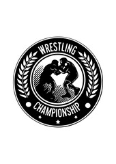 Wrestling Championship Logo