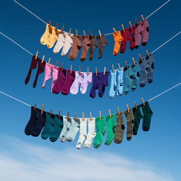 A collection of socks 