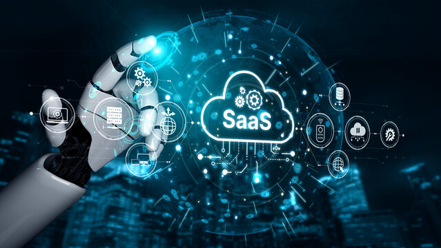 AI powers SaaS platforms with smart infrastructure, automated deployment, and intelligent integration tools in cloud-based digital environments. Artificial intelligence spline