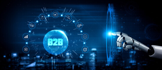 AI for global B2B business growth and partnership solutions. An AI strategy for market expansion and achieving goals in worldwide business. Motif