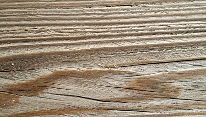 Close-up of weathered wood grain, showing texture and cracks