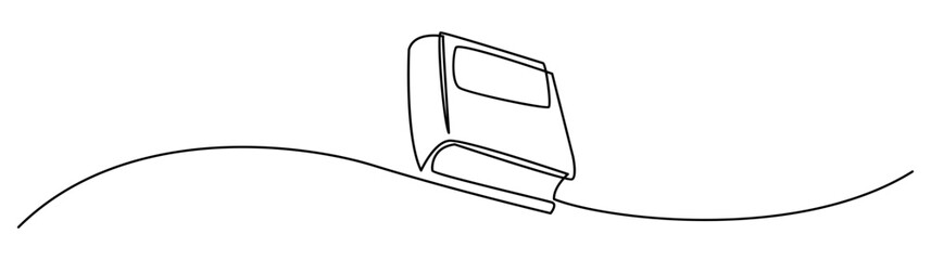 Continuous Line Art of a Book on a Table