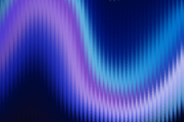 Abstract blue and purple wavy light streaks on dark background