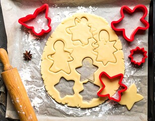 Baking holiday cookies