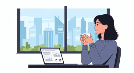 businesswoman with laptop