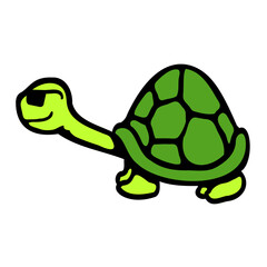 Turtle sunglasses Cool smiles happy guy comic fun