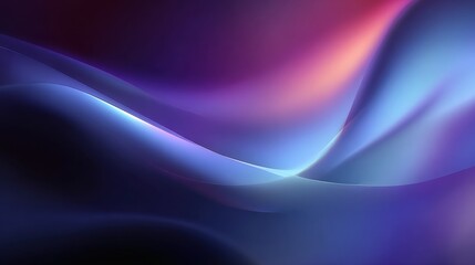 Obraz premium Abstract flowing waves of light and color in deep space