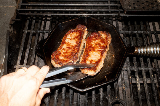 Steak On Grill
