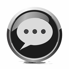 Fototapeta premium Flat Chat Icon