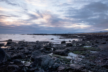 Views from the Ytri Tunga beach, Iceland