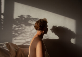 A woman in the sunlight 