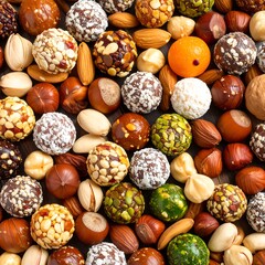 Assorted nuts and sweets