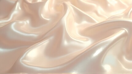 Soft Cream and Peach Marble Surface