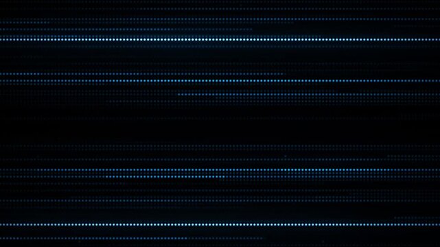Blue glowing digital strings flickering animation background 4k modern tech backdrop 