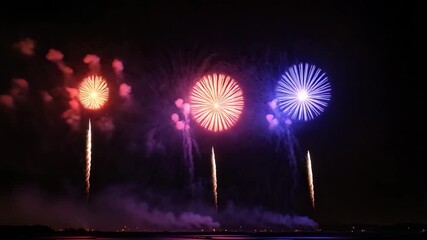 Spectacular fireworks display lighting up the night sky, celebrating a special occasion, bringing joy and excitement, and creating a memorable experience for all