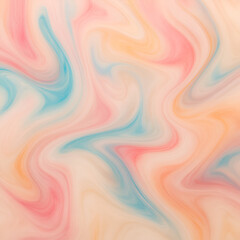 Obraz premium Macro of milk and dye creating marbled liquid patterns