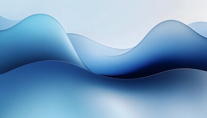 Abstract Dark Blue Curved Surface