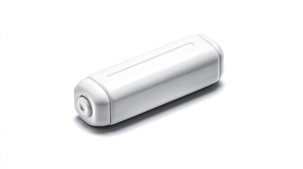 White cylindrical connector
