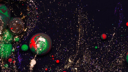 Abstract bubbles background .Cosmic liquid art texture